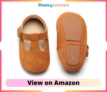 Felix & Flora Soft Sole Leather Baby Walking Shoes for Fat Feet