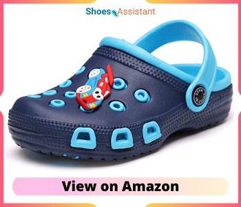 VILOCY Kid's Cute Garden Shoes Cartoon Slides Sandals Clogs Children Beach Slipper